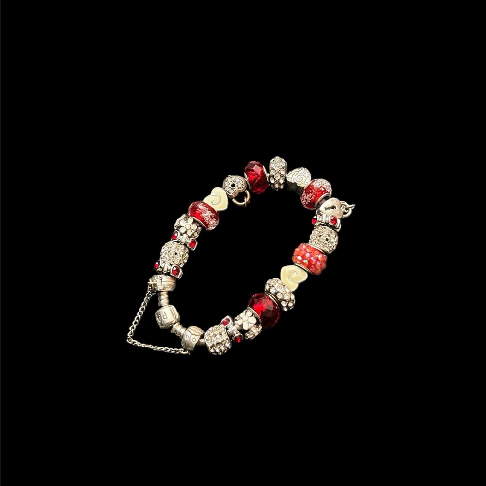 Pandora bracelet with charms